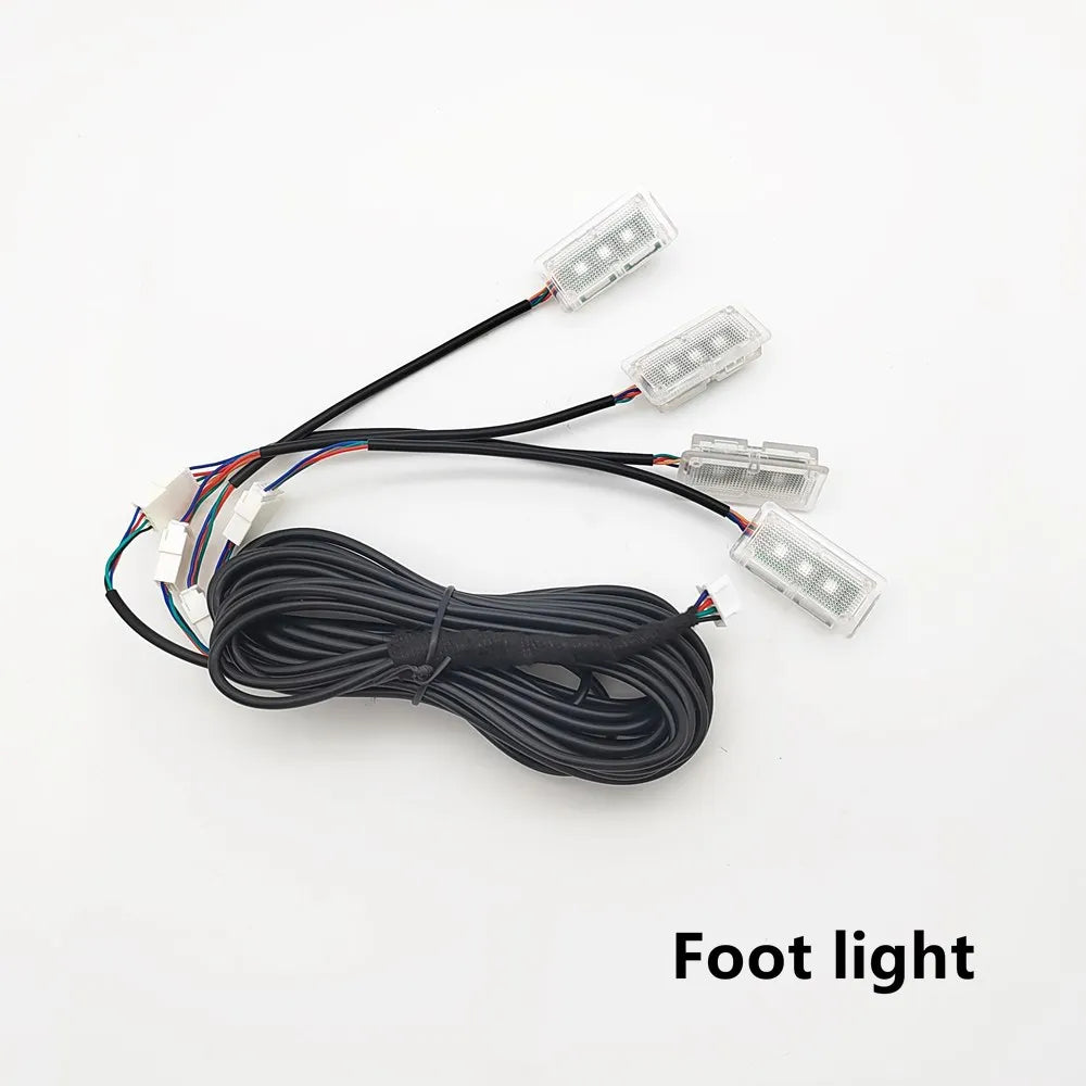 LED Symphony High Quality Car Interior Ambience Lamp LED 64 Color RGB Acrylic Optical Fiber Strip For Replacement