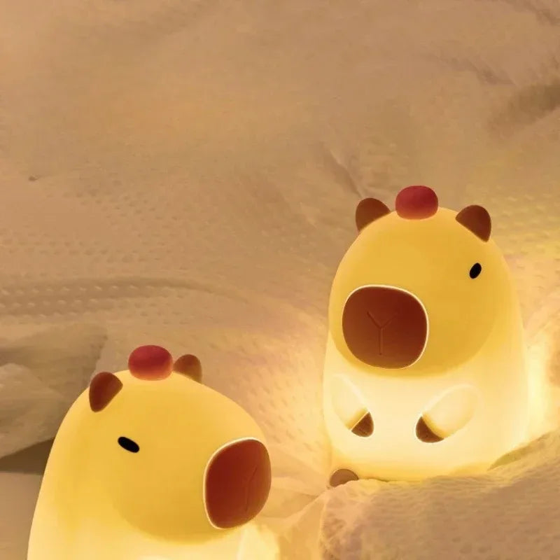 2025 New Cute Dolphin Plastic Night Light Cute Guinea Pig Battery Light Gift Desktop Decoration Stationery Gift