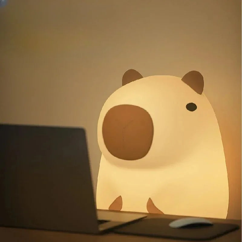 2025 New Cute Dolphin Plastic Night Light Cute Guinea Pig Battery Light Gift Desktop Decoration Stationery Gift