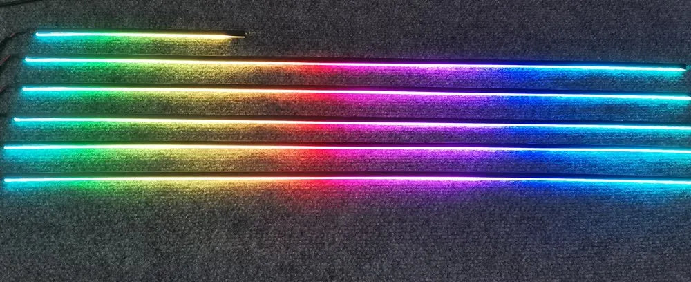 LED Symphony High Quality Car Interior Ambience Lamp LED 64 Color RGB Acrylic Optical Fiber Strip For Replacement