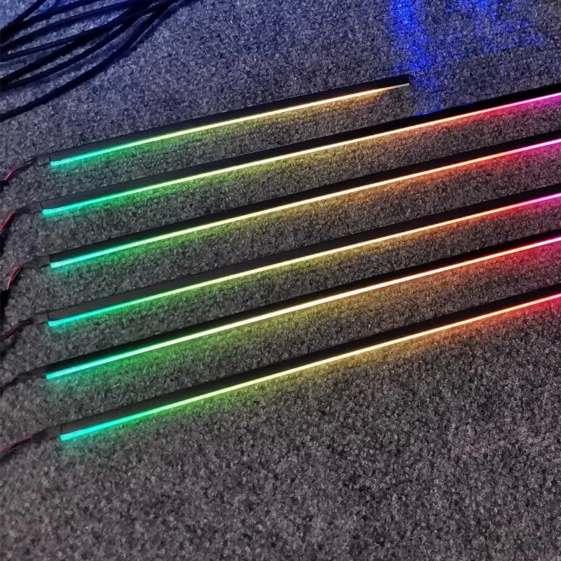 LED Symphony High Quality Car Interior Ambience Lamp LED 64 Color RGB Acrylic Optical Fiber Strip For Replacement