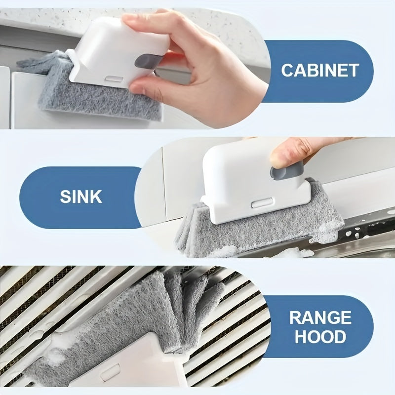 1pc Removable 2-in-1 Slot Brush Window Slot Windowsill Slot Brush Multi-functional Household Window Slot Cleaning Brush